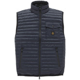 Refrigiwear Blue Nylon Men Vest with Down Padding